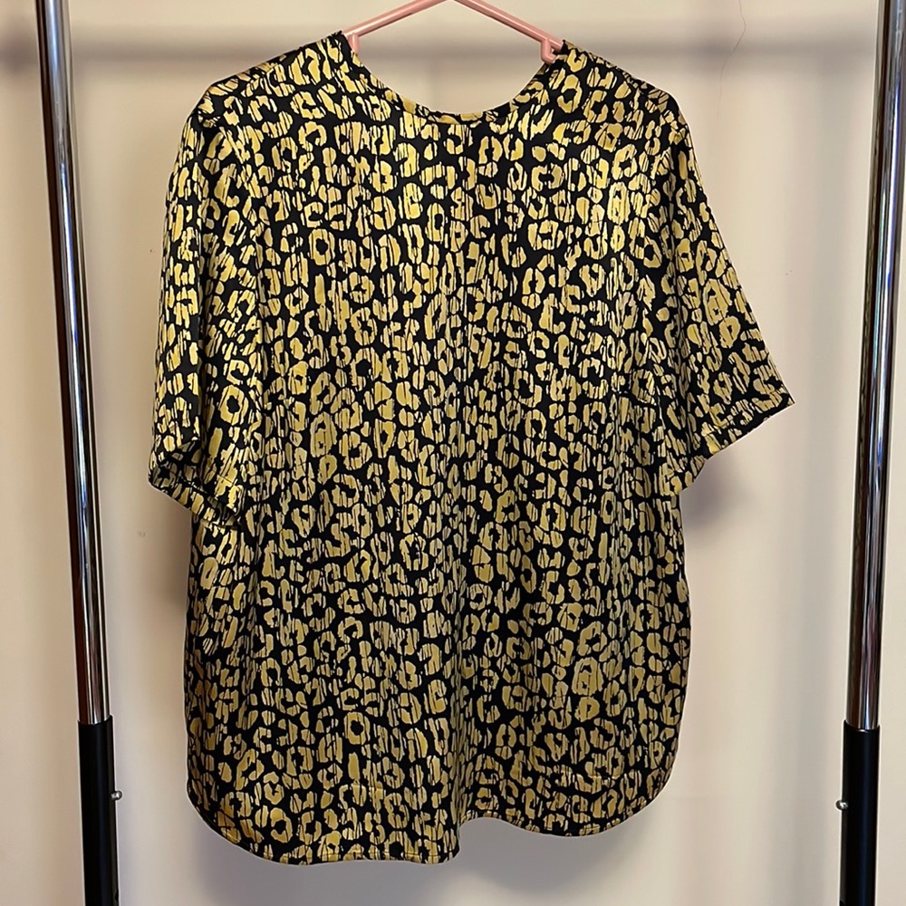 Vintage Louis Féraud Leopard Print Top